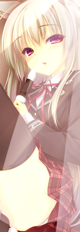 dhampir (moe moe vampire jiten) drawn by luna_lia