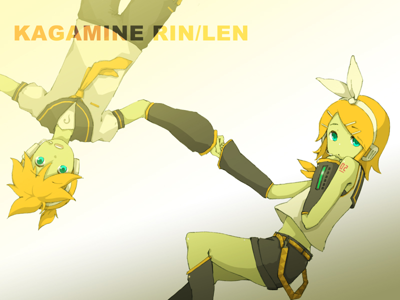 kagamine rin and kagamine len (vocaloid) drawn by name_(sh)