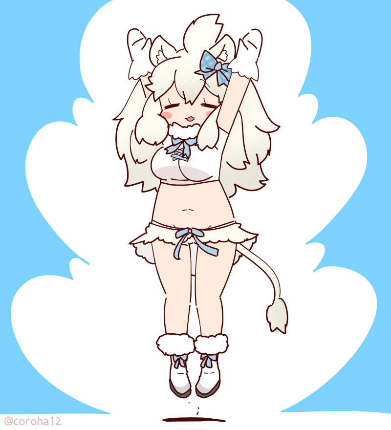 white lion (kemono friends) drawn by coroha
