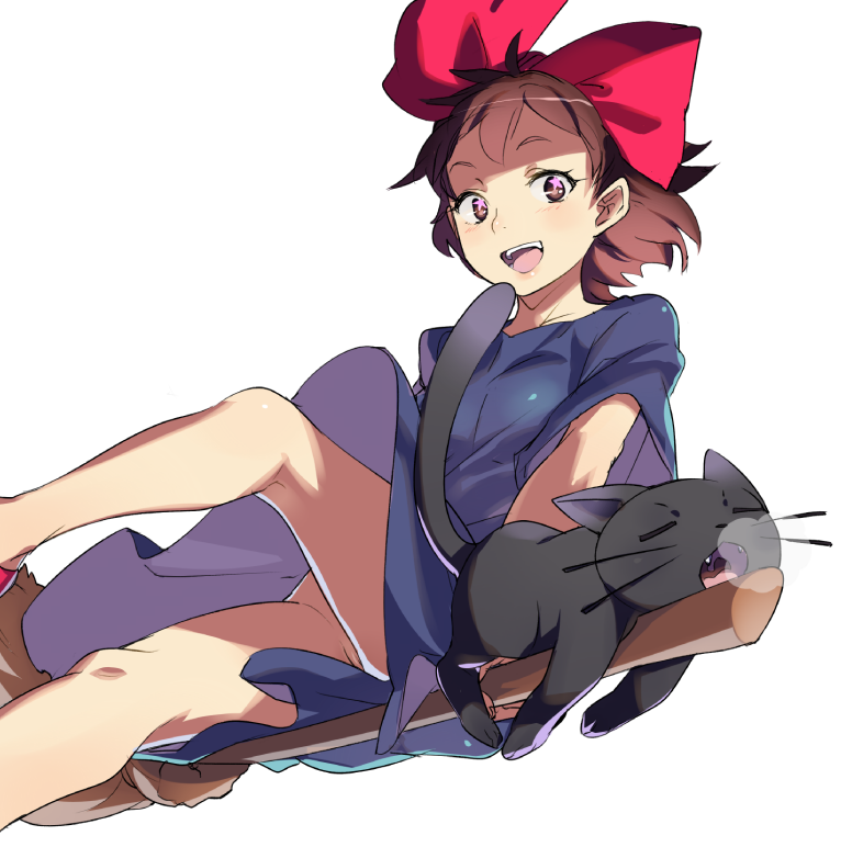 kiki and jiji (studio ghibli and 1 more) drawn by naso4