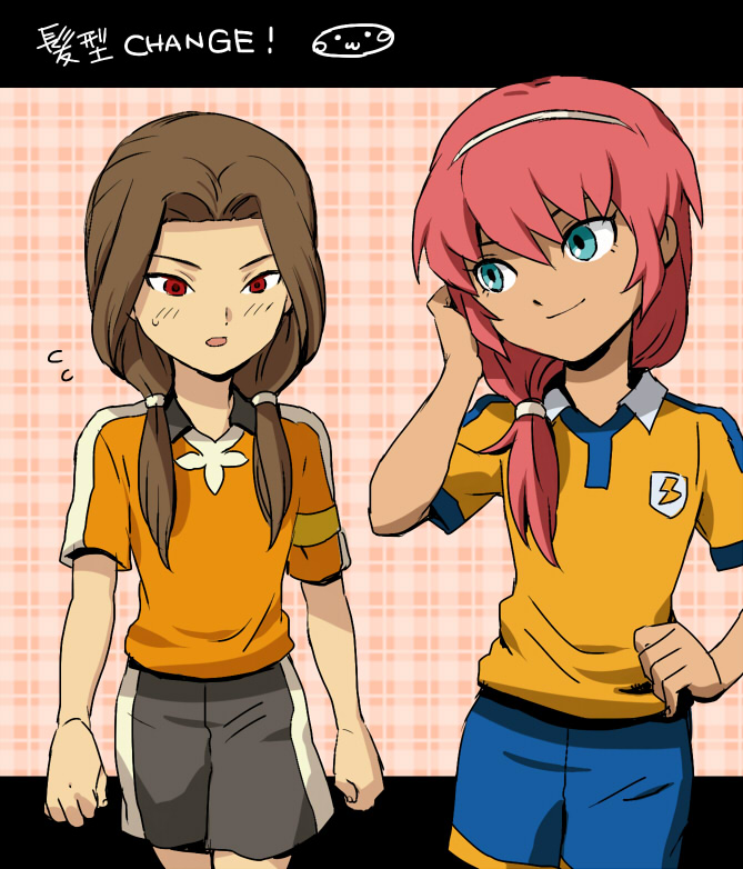 kirino ranmaru and kurosaki makoto (inazuma eleven and 1 more) drawn by mizuhara_aki
