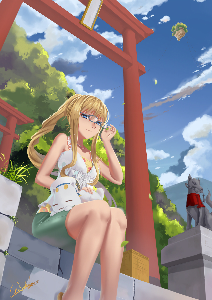aria pokoteng and alicia florence (aria) drawn by werkbau