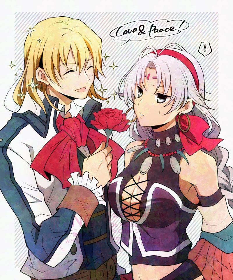 scherazard harvey and olivert reise arnor (eiyuu densetsu and 1 more) drawn by satsuki_(chaosmode)