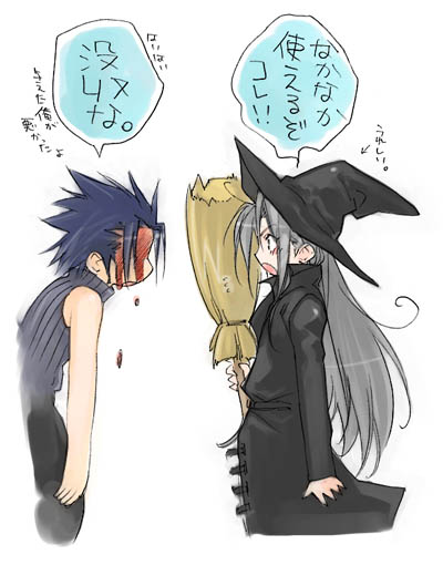 sephiroth and zack fair (final fantasy and 1 more) drawn by toujou_sakana