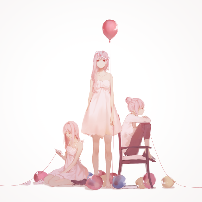 megurine luka (vocaloid and 1 more) drawn by spencer_sais
