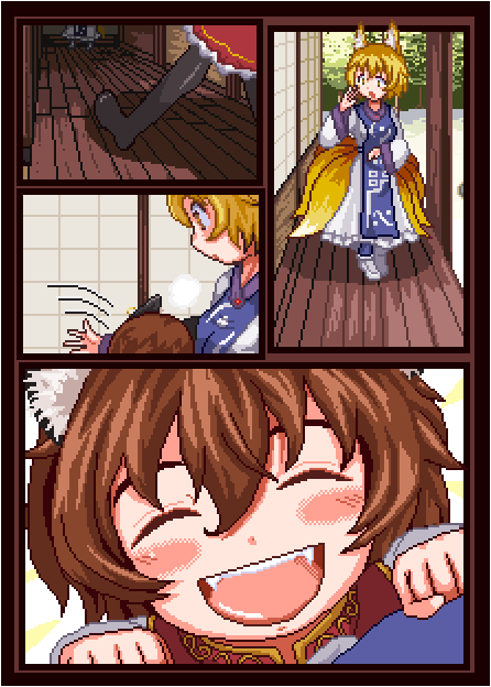 yakumo ran and chen (touhou) drawn by unk_kyouso