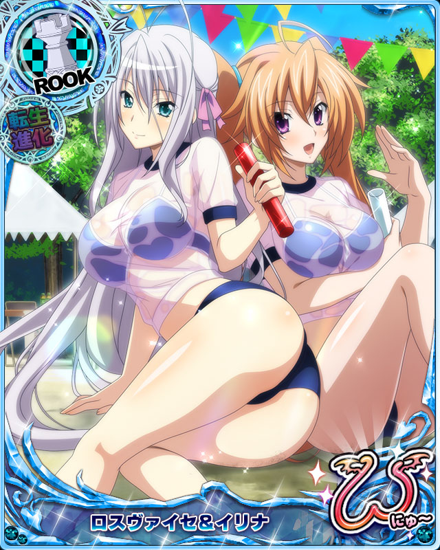 rossweisse and shidou irina (high school dxd and 1 more)