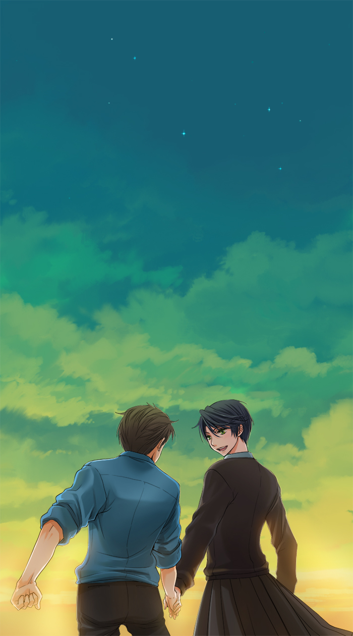 kashima yuu and hori masayuki (gekkan shoujo nozaki-kun) drawn by yuzuka_(pixiv12193841)