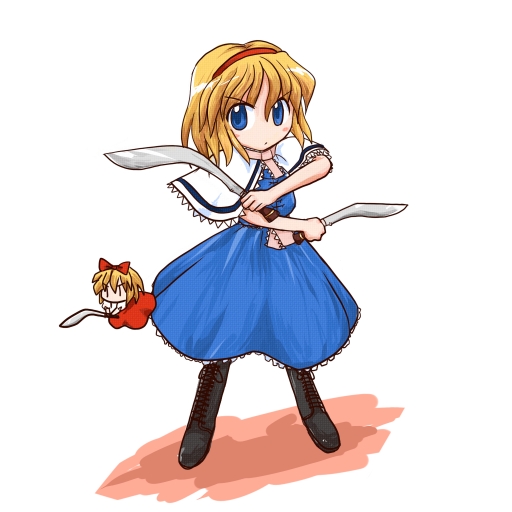 alice margatroid and shanghai doll (touhou) drawn by rokugou_daisuke