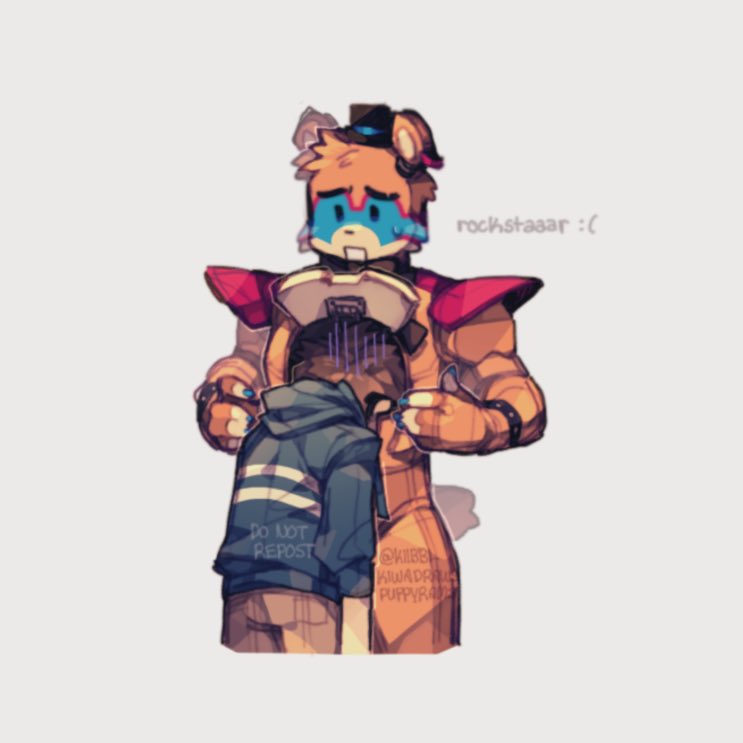 freddy fazbear, ranboo, glamrock freddy, and gregory (minecraft youtube and 2 more) drawn by creg_(kiibbl)