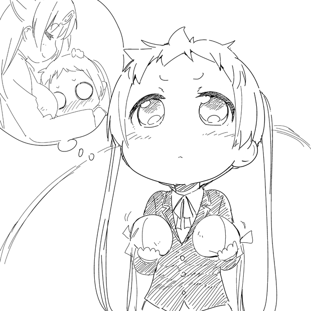 nibutani shinka and dekomori sanae (chuunibyou demo koi ga shitai!) drawn by watarai_keiji