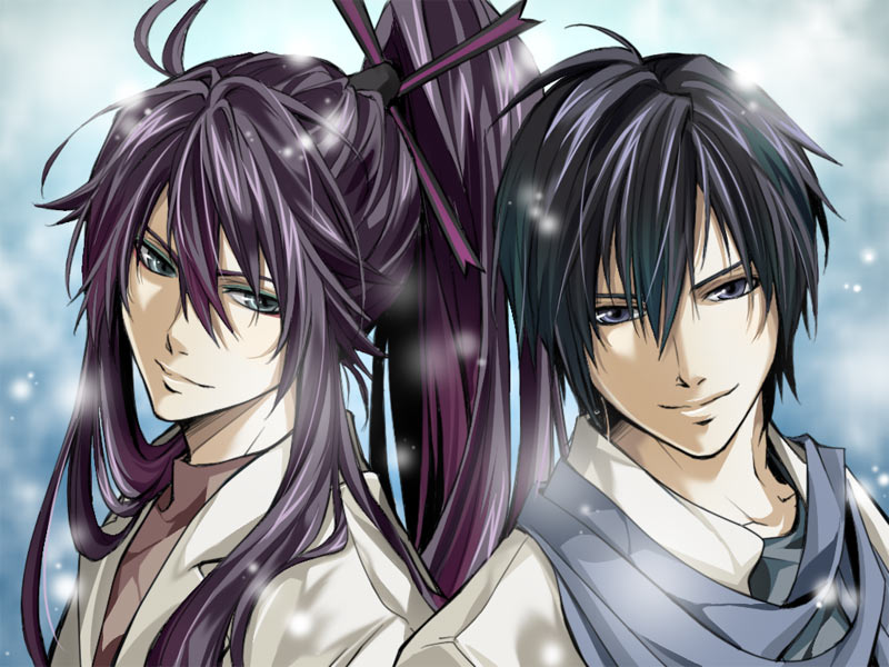 kaito and kamui gakupo (vocaloid) drawn by mocchiri_oyaji
