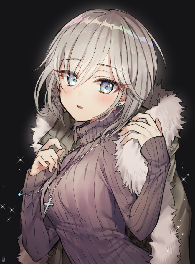 anastasia (idolmaster and 1 more) drawn by gambe