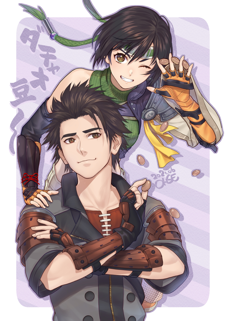 yuffie kisaragi and sonon kusakabe (final fantasy and 2 more) drawn by ohse