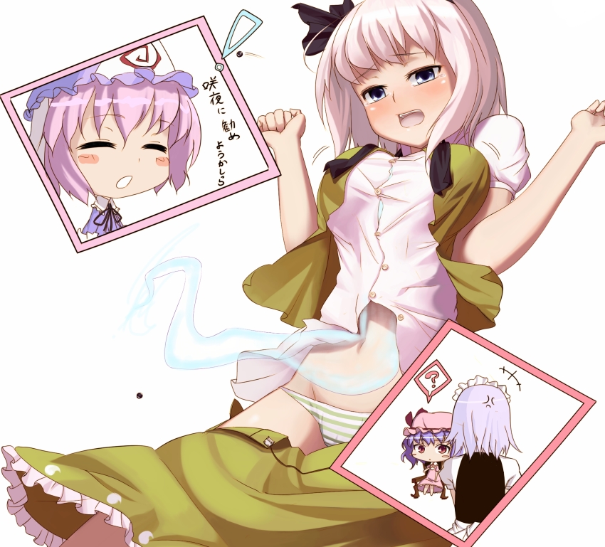 remilia scarlet, izayoi sakuya, konpaku youmu, and saigyouji yuyuko (touhou) drawn by ket-c