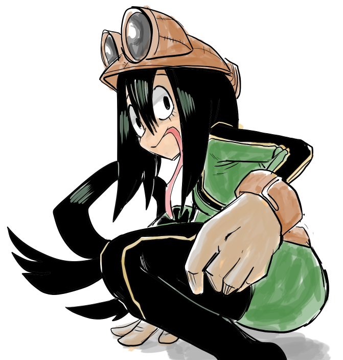 asui tsuyu (boku no hero academia) drawn by regigigass