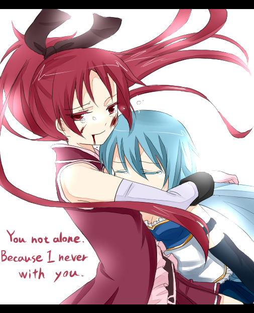 miki sayaka and sakura kyoko (mahou shoujo madoka magica) drawn by nagasaki_koto