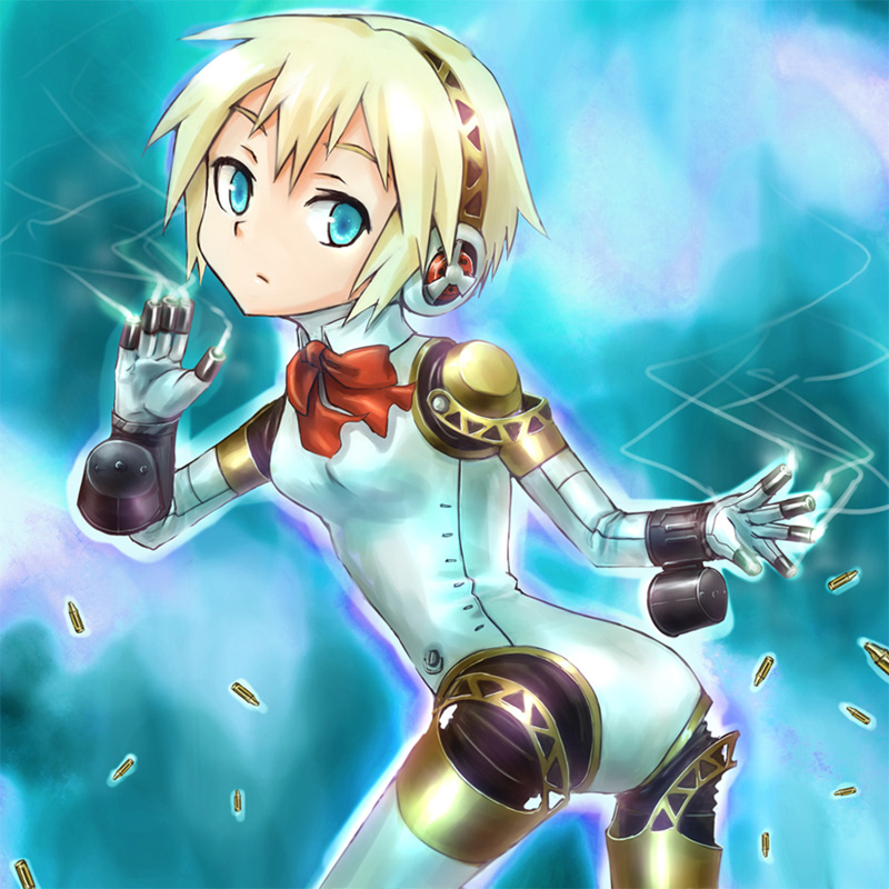 aigis (persona and 1 more) drawn by hashi