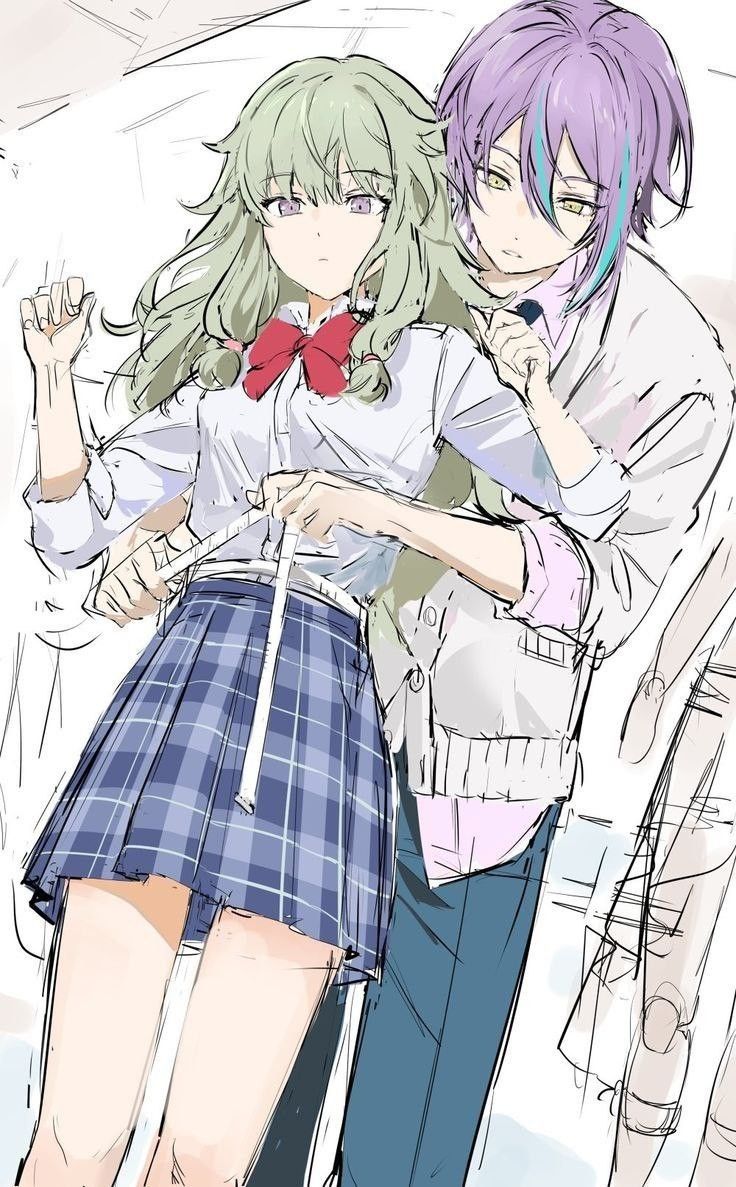 kusanagi nene and kamishiro rui (project sekai) drawn by iwatnc