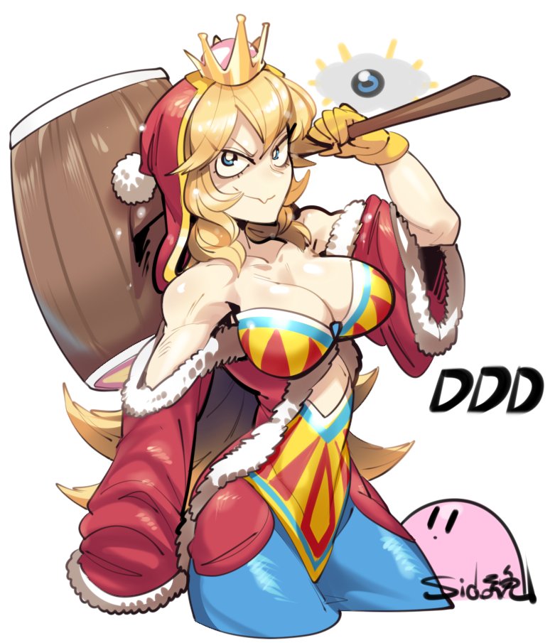 kirby, king dedede, and kracko (mario and 2 more) drawn by sido_(slipknot)