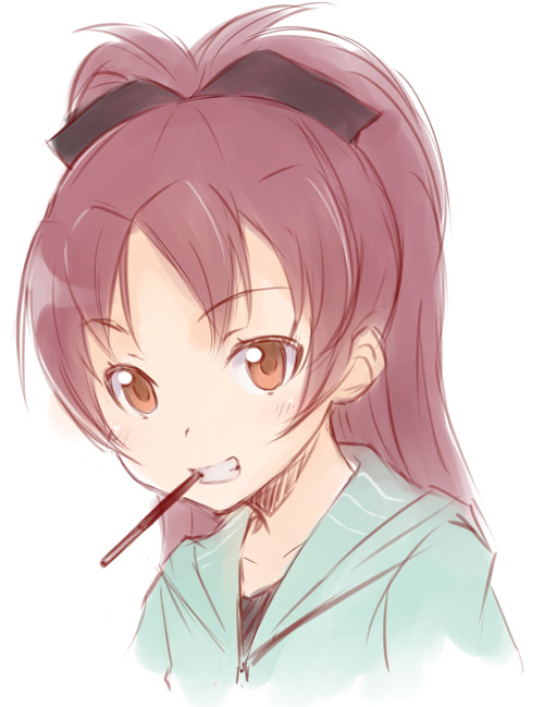 sakura kyoko (mahou shoujo madoka magica) drawn by ha-ru