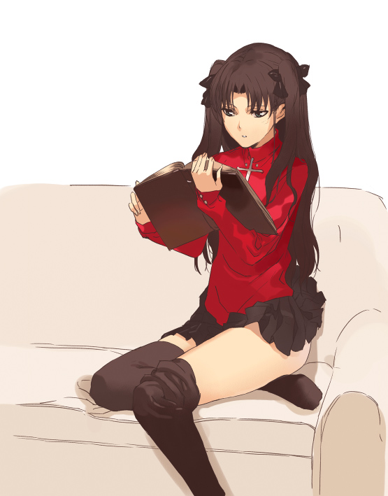 tohsaka rin (fate and 1 more) drawn by morii_shizuki