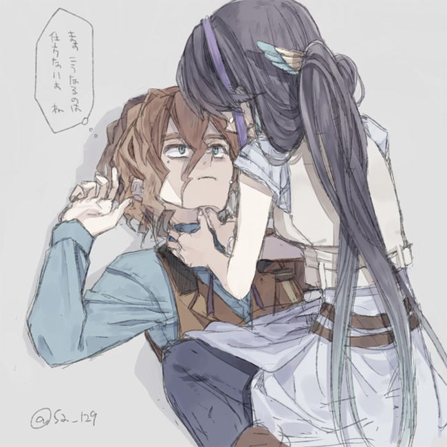 kurosaki ruri and dennis macfield (yu-gi-oh! and 1 more) drawn by itsuki_(s2_129)