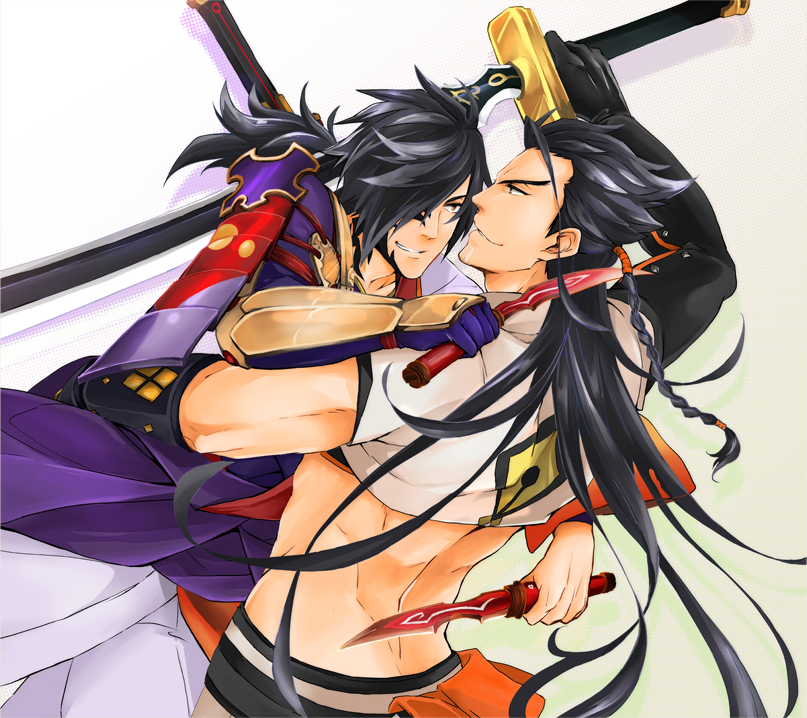 rokurou rangetsu and shigure rangetsu (tales of and 1 more) drawn by a_gkm