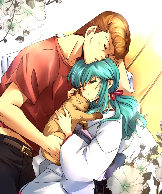 kuwabara kazuma and yukina (yu yu hakusho) drawn by sweetblossom