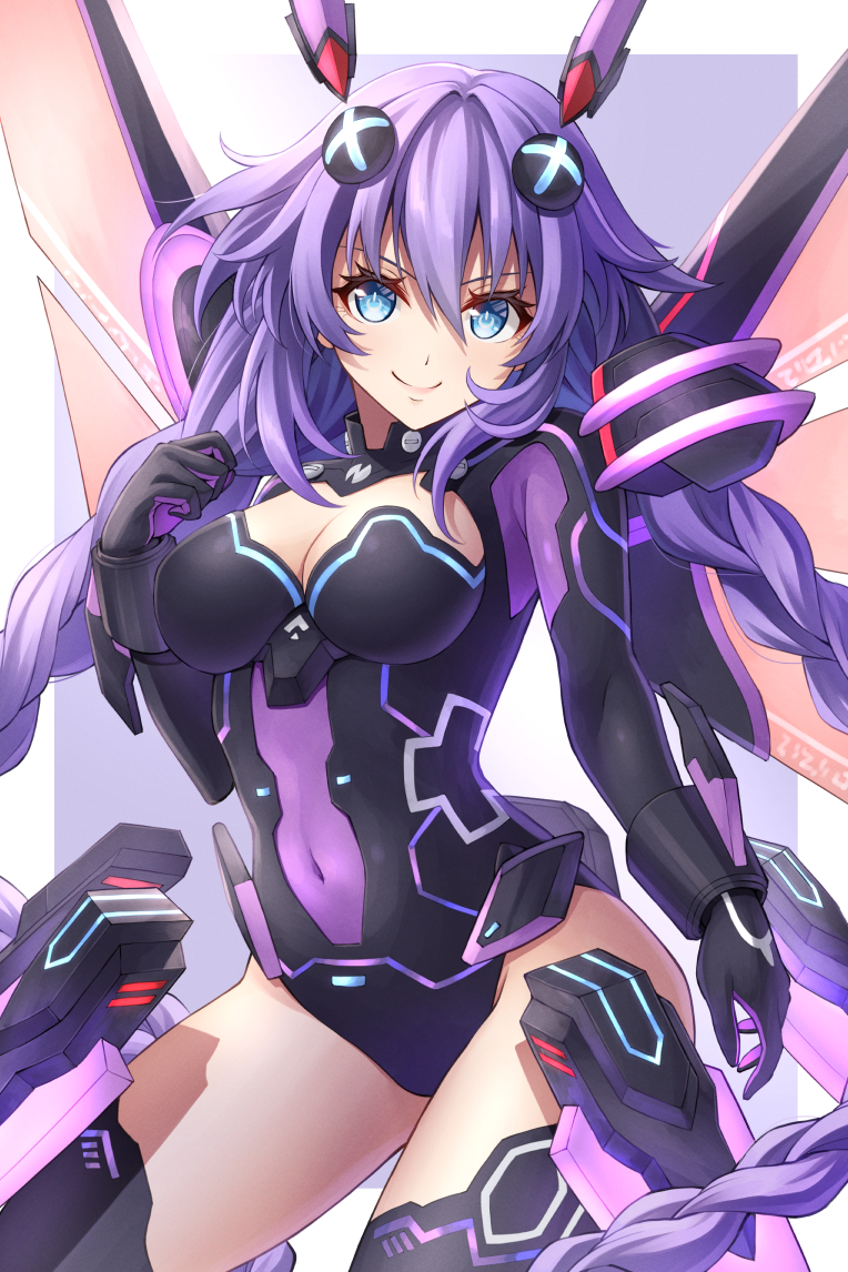 purple heart (neptune and 1 more) drawn by ten_(tenchan_man)