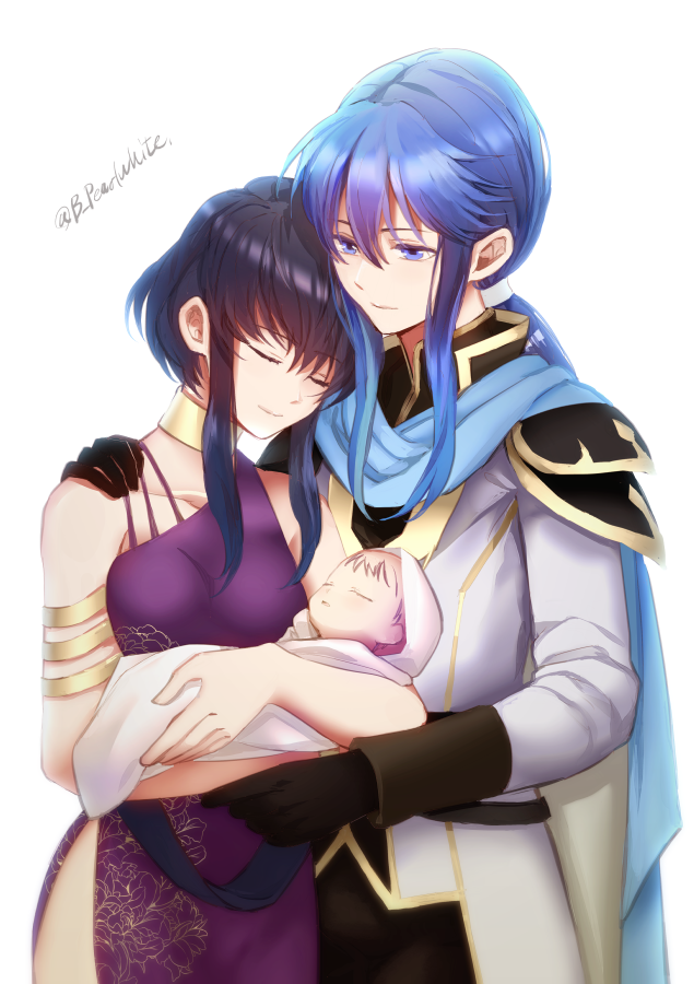 seliph, larcei, and selia (fire emblem and 1 more) drawn by shoochiku_bai