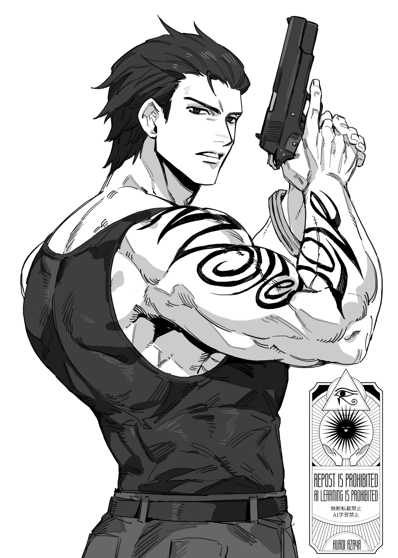 billy coen (resident evil and 1 more) drawn by azaya_(kuroi_azaya)