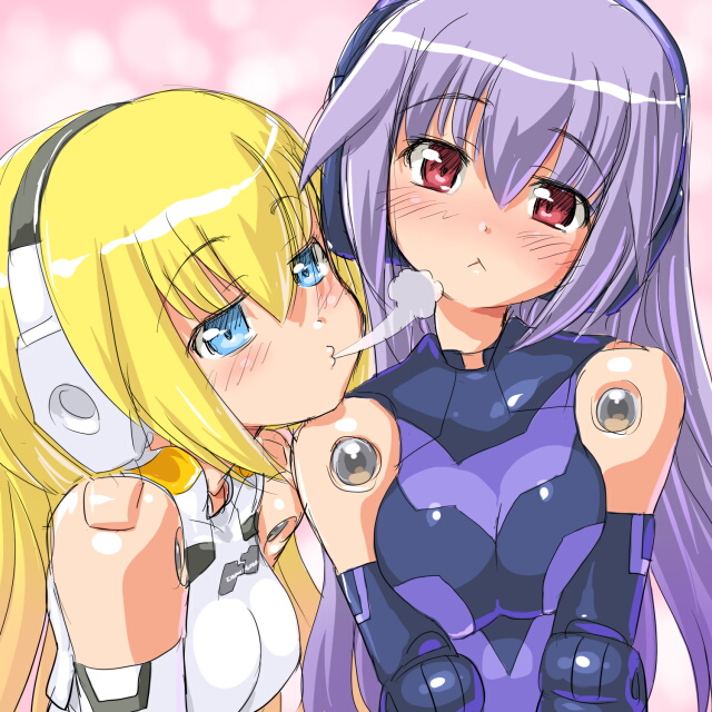 arnval and arnval mk2 (busou shinki) drawn by dd_(ijigendd)