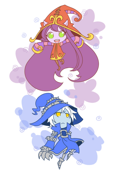 lulu and veigar (league of legends) drawn by yan531