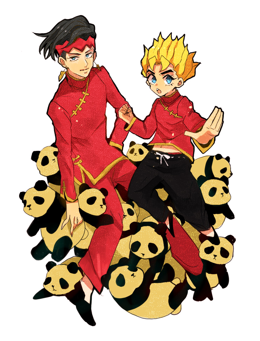 kishibe rohan and hirose koichi (jojo no kimyou na bouken and 1 more) drawn by sahau228