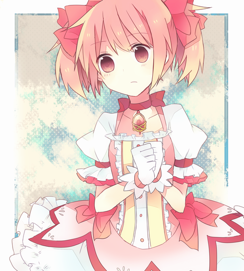 kaname madoka (mahou shoujo madoka magica) drawn by hano_(hanosora)