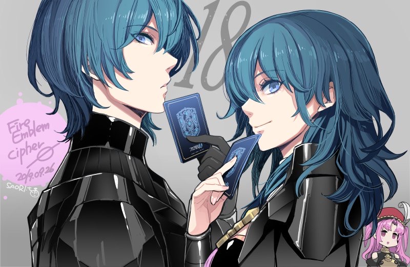 female byleth, male byleth, and poe (fire emblem and 2 more) drawn by toyota_saori