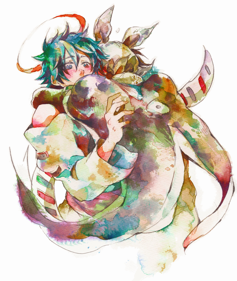 taikoubou and fugen shinjin (houshin engi) drawn by moyuchi