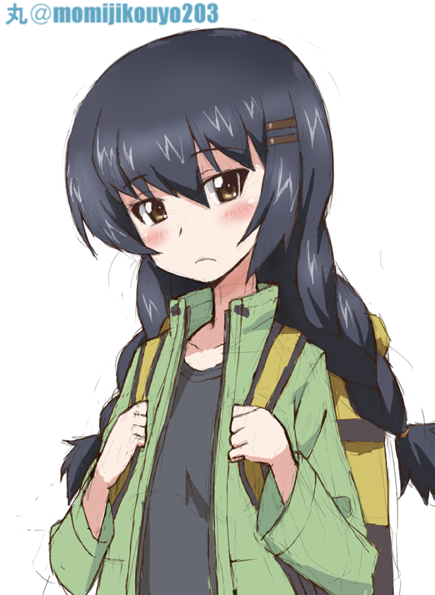 reizei mako (girls und panzer) drawn by kayabakoro