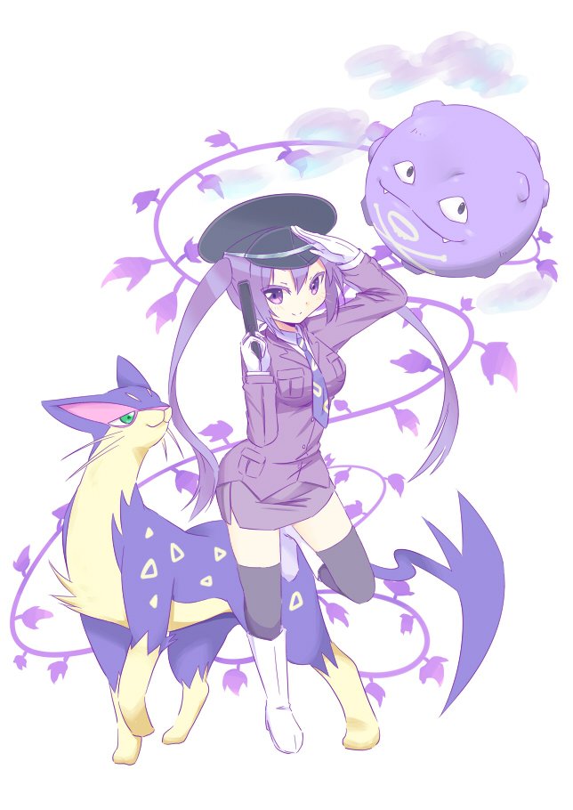 tedeza rize, koffing, and liepard (pokemon and 1 more) drawn by hetareeji