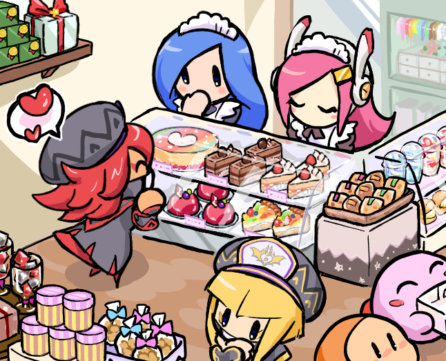 kirby, waddle dee, susie, zan partizanne, francisca, and 1 more (kirby) drawn by hosikuzubosi_(avvf2277)
