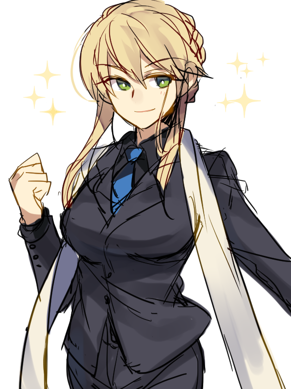 artoria pendragon (fate and 1 more) drawn by nikame