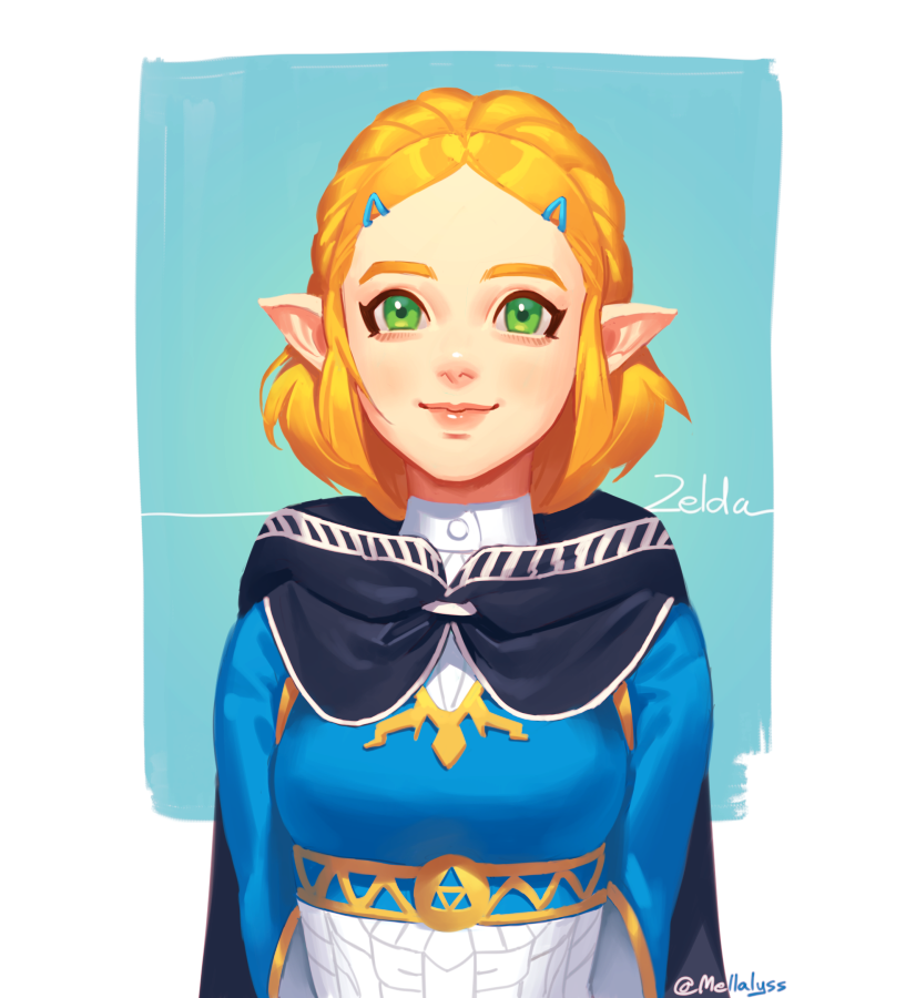 princess zelda (the legend of zelda and 1 more) drawn by mella