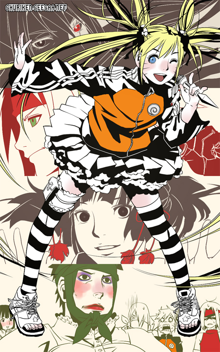 haruno sakura, hatake kakashi, naruko, sai, and yamato (naruto and 1 more) drawn by @_(shuriken_fighter)