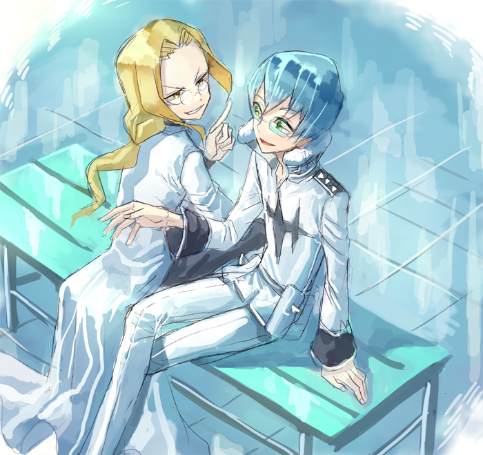 inumuta houka and iori shirou (kill la kill) drawn by mura_karuki