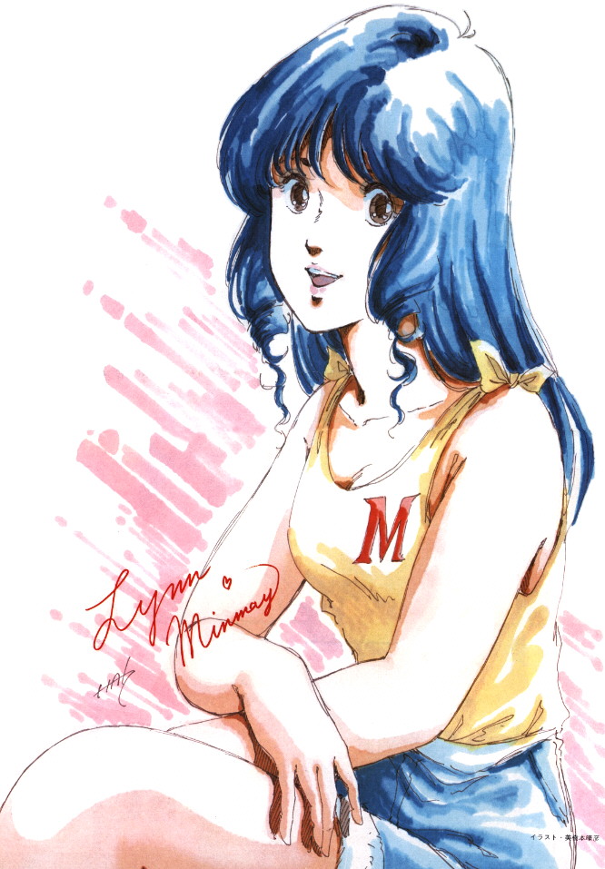 lynn minmay (macross and 2 more) drawn by mikimoto_haruhiko