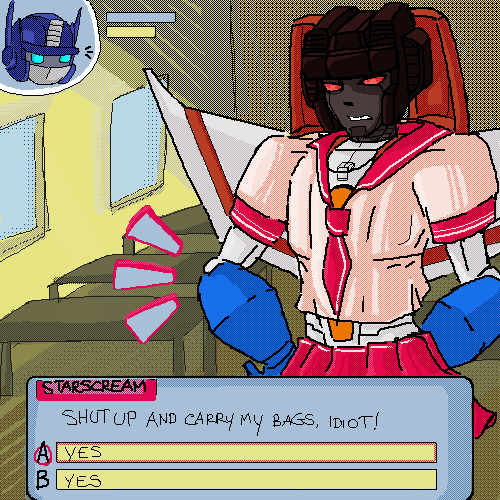 optimus prime and starscream (transformers and 1 more)