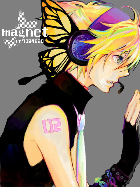 kagamine len (vocaloid and 1 more) drawn by wory