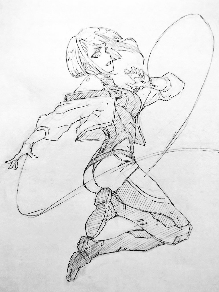 lucy (cyberpunk and 1 more) drawn by rakusakugk