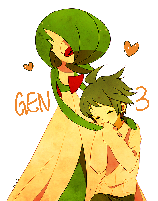gardevoir and wally (pokemon and 1 more) drawn by pikiru